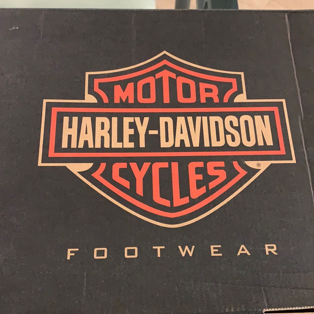 Harley Davidson black leather boots